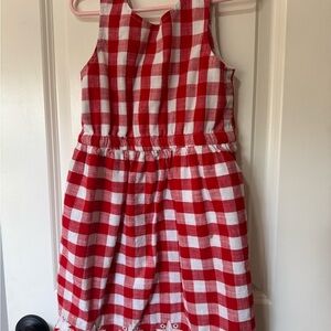 Cat & Jack Red and White Checkered Dress
